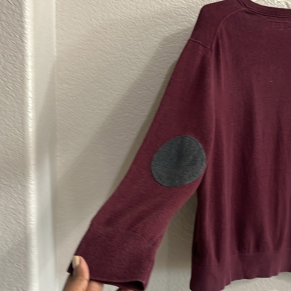 Cremieux classics pebbled burgundy cotton cashmere blend mens sweater Large - Picture 9 of 10